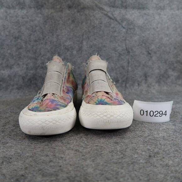 Blowfish Shoes Kids 11 Sneaker High Top Casual Slip On Tie Dye Distressed Canvas - Picture 3 of 13